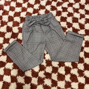 Wild fable plaid pants with tie